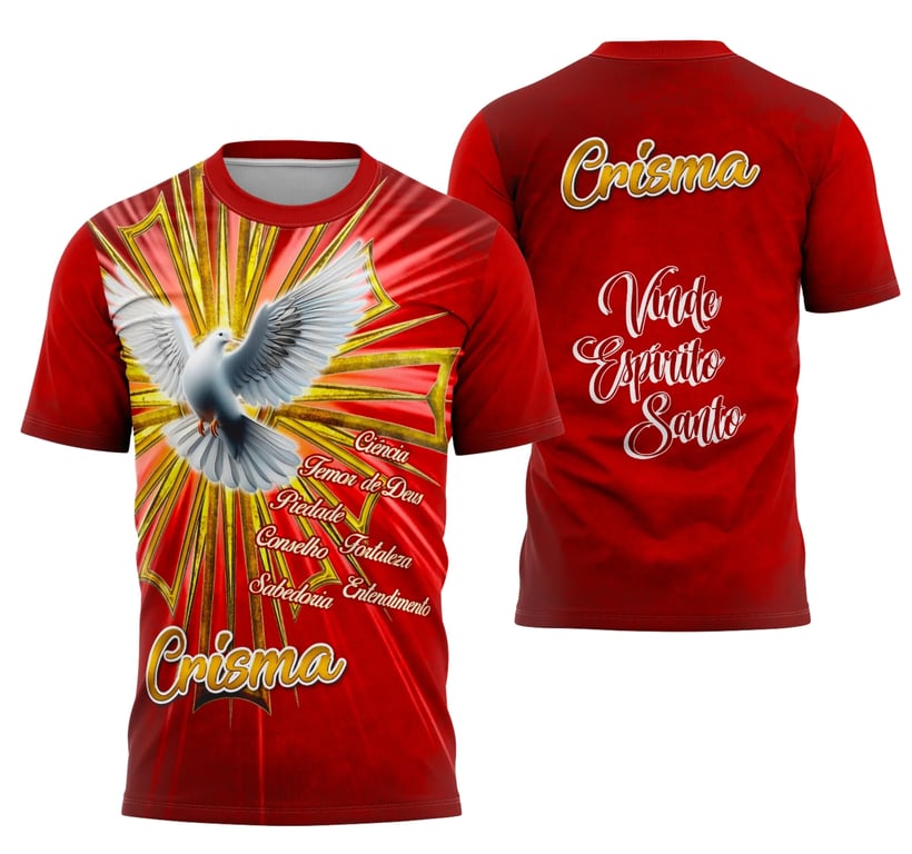 Camisa Religião Crisma 2026 Vermelha