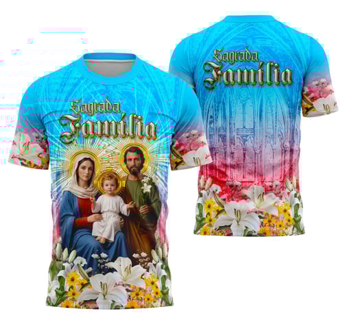 Arte Camisa Sagrada Família Religião
