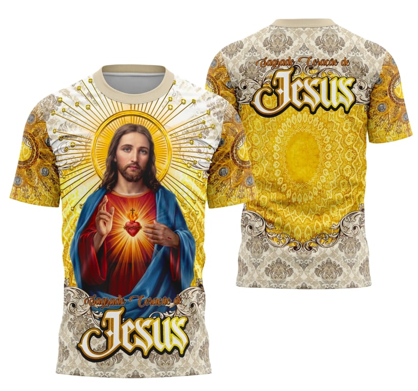 Camisa Sagrado Coração de Jesus Religião
