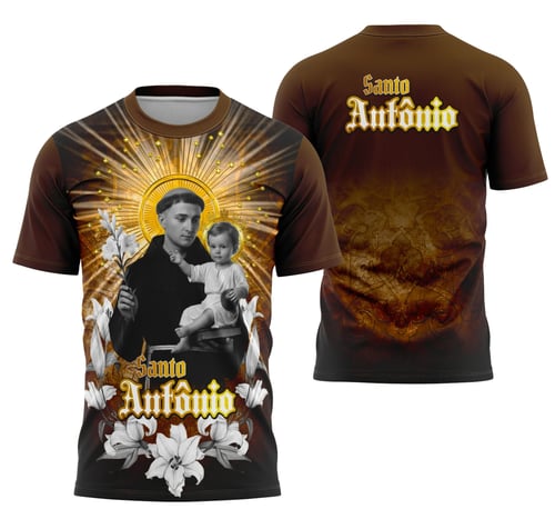 Arte Camisa Santo Antônio Religião Católica