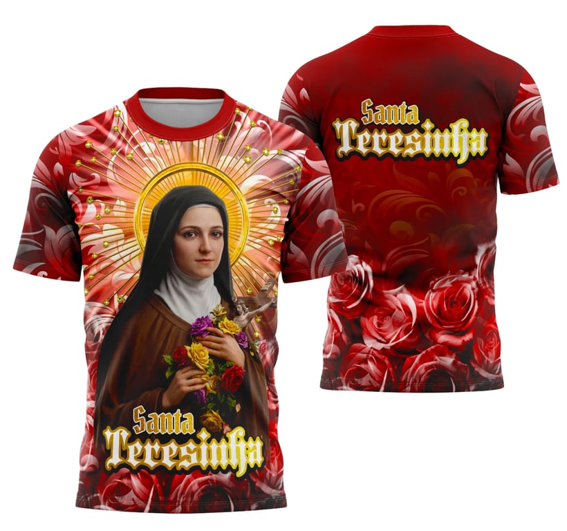 Camisa Santa Teresinha Religião