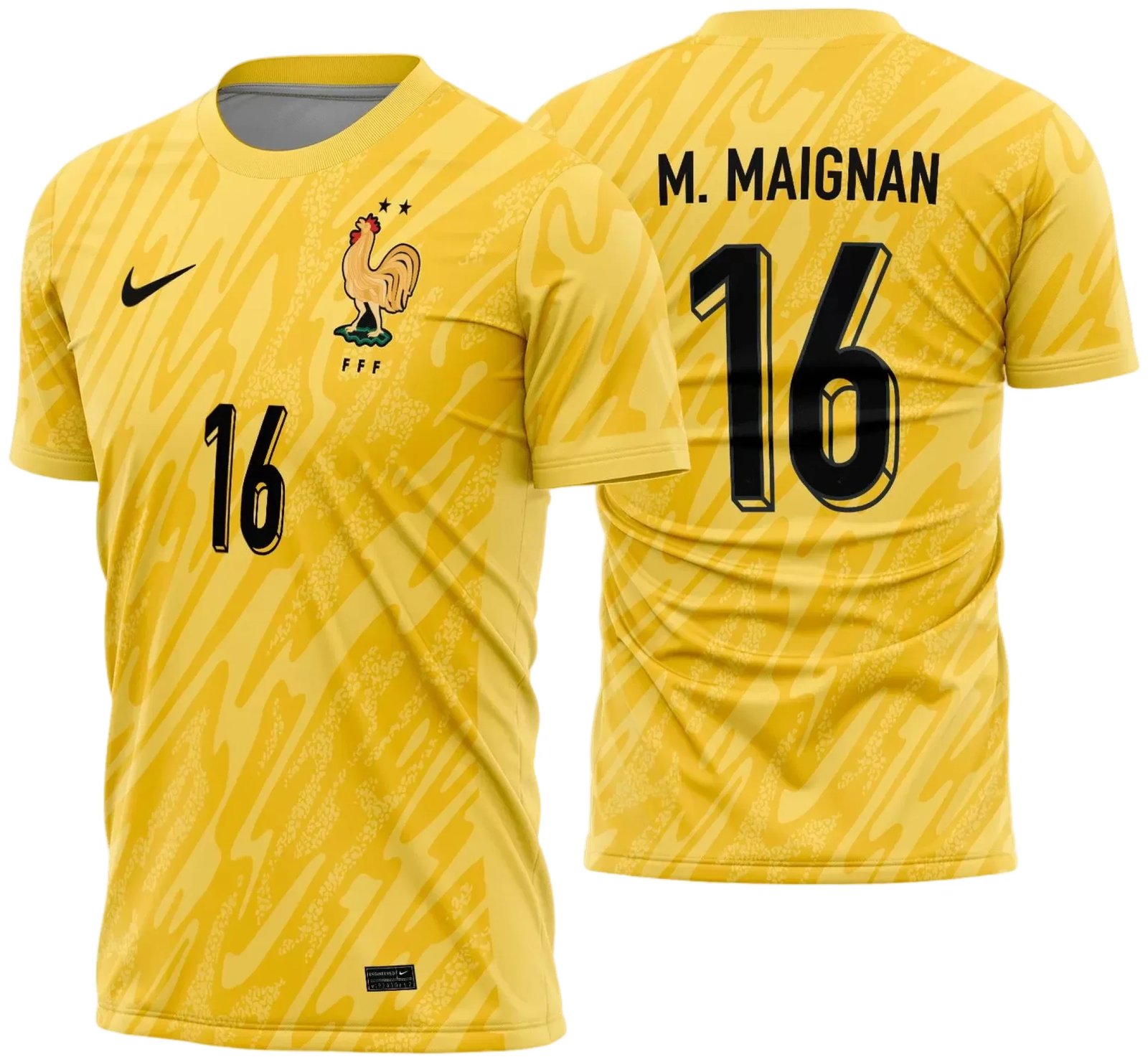 Arte Vetor Camisa França Goleiro 2024 - 2025