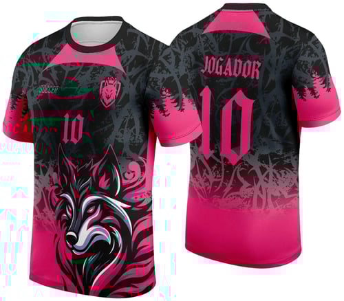 Arte Vetor Camisa de Interclasse Raposa Rosa 2024 - 2025