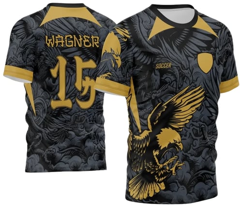 Arte Vetor Camisa de Interclasse Águia Dourada 2024 - 2025