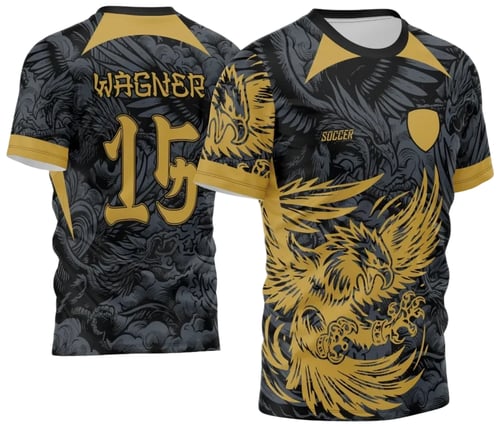 Arte Vetor Camisa de Interclasse Águia Dourada 2024 - 2025