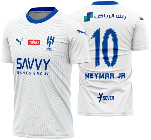  Arte Vetor Camisa Al-Hilal Reserva 2024 - 2025