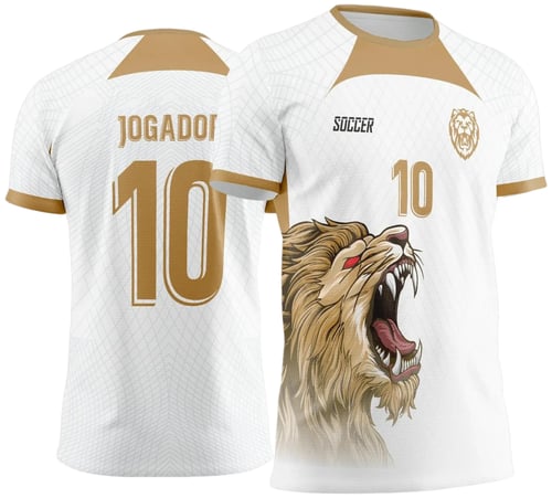 Arte Vetor Camisa Interclasse Leão Dourado - Jogos Internos 2024 - 2025