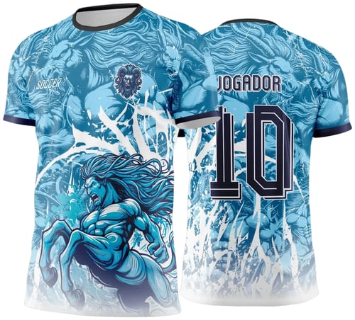 Arte Vetor Camisa Interclasse Centauros Preto com Azul - Jogos Internos 2024 - 2025