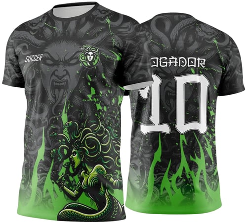 Arte Vetor Camisa de Interclasse Medusa Verde -  Jogos Internos 2024 - 2025