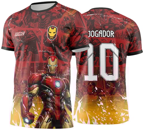 Arte Vetor Camisa de Interclasse Homem de Ferro - Jogos Internos 2024 - 2025