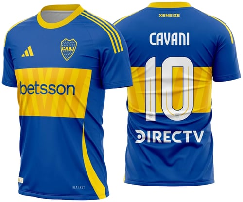 Arte Vetor Camisa Boca Juniors Titular 2024 - 2025