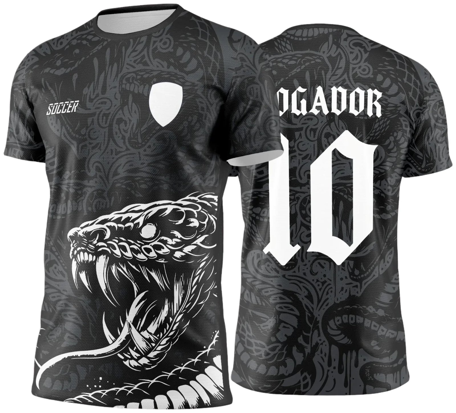 Arte Vetor - Camisa de Interclasse Cobra Negra - 2025