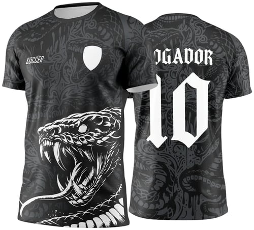 Arte Vetor - Camisa de Interclasse Cobra Negra - 2025