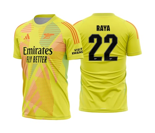 Arte Vetor Camisa Arsenal Goleiro 2024 - 2025