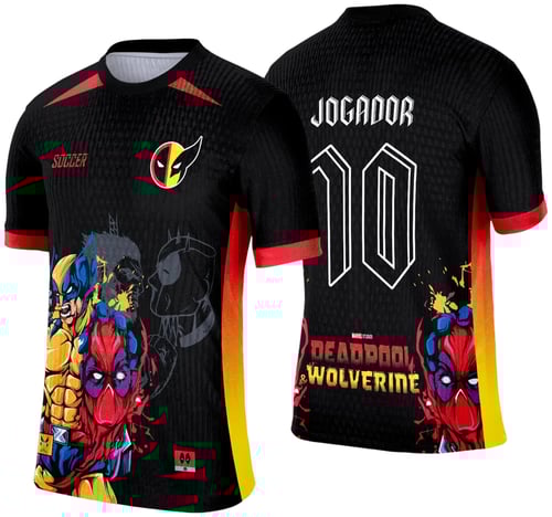 Arte Template Camisa de Interclasse 2025 | Deadpool x Wolverine