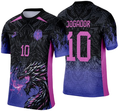 Arte Template Camisa de Interclasse 2025 | Dragão Roxo