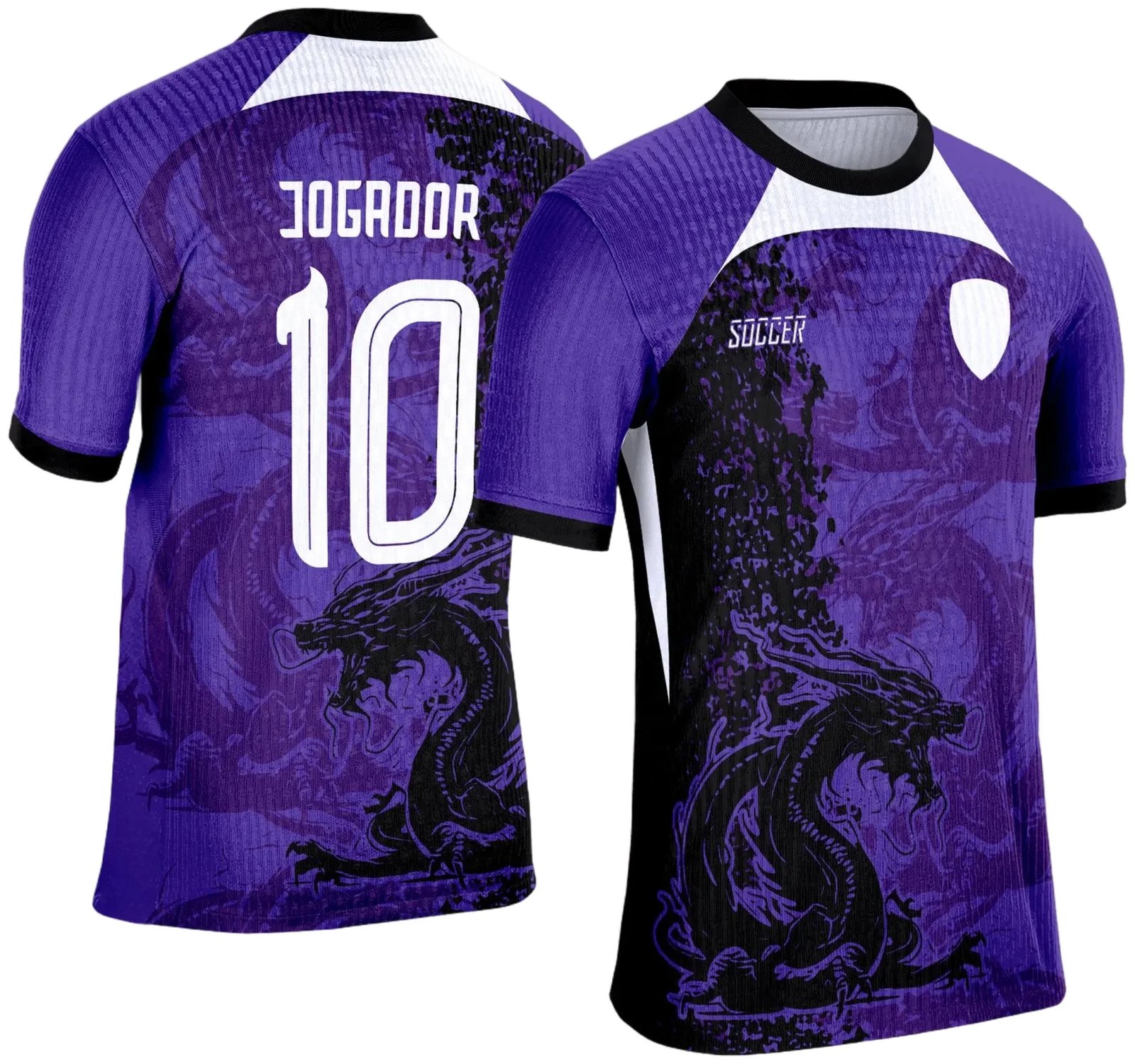 Arte Template Camisa Roxa de Interclasse 2025 | Dragão