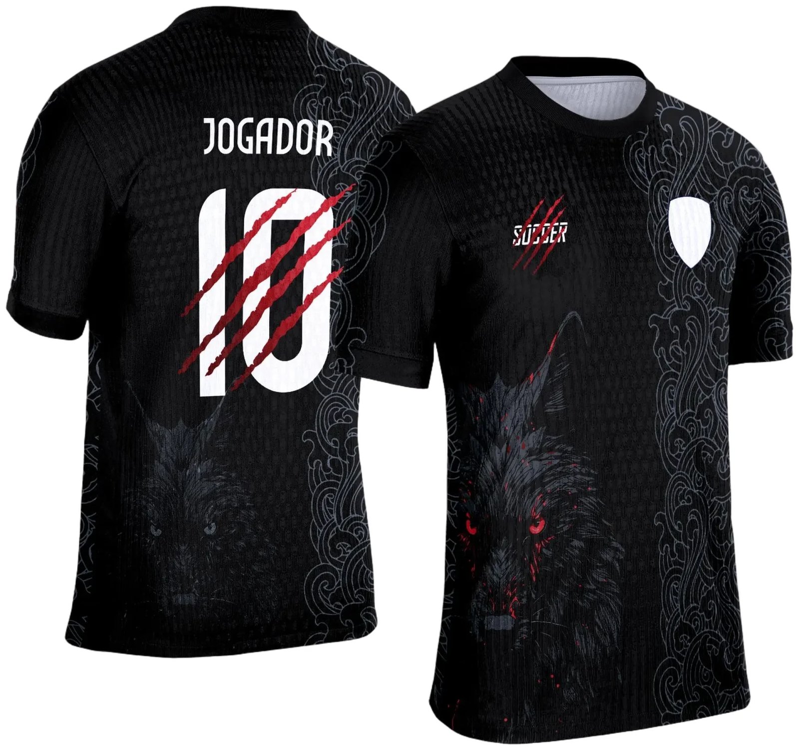 Arte Template Camisa Preta de Interclasse 2025 | Lobo