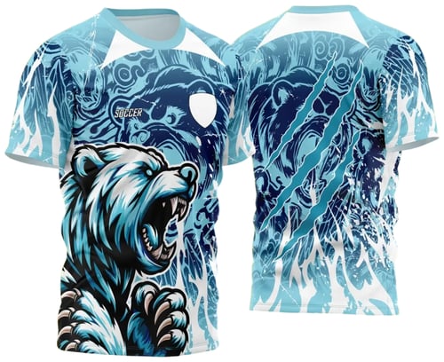 Arte Vetor Camisa de Interclasse Urso Feroz 2025