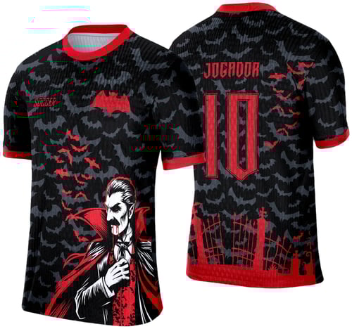 Arte Vetor Camisa de Interclasse Escolar 2025: Drácula
