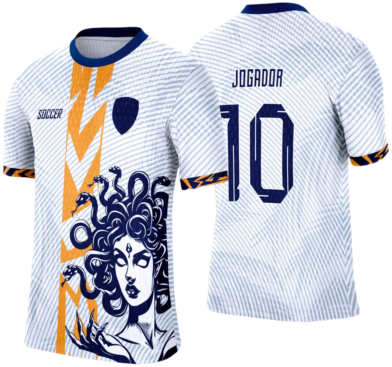 Arte Vetor Camisa de Interclasse Escolar 2025: Medusa