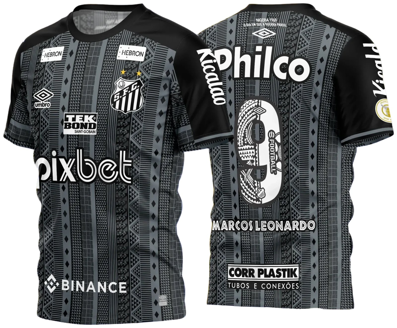 Arte Vetor Camisa Santos Terceira 2022 - 2023