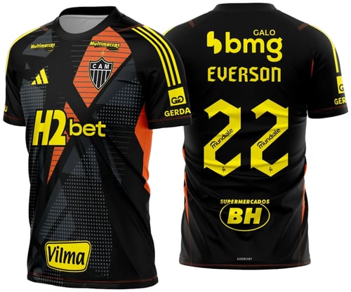 Arte Vetor - Camisa Atlético MG Goleiro 2024 - 2025