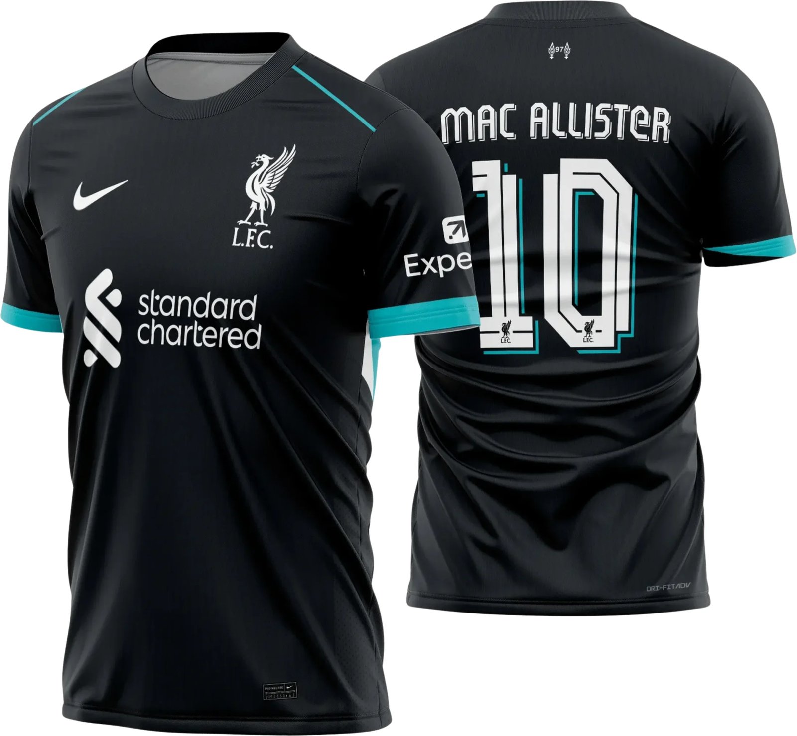 Arte Vetor - Camisa Liverpool Reserva 2024 - 2025