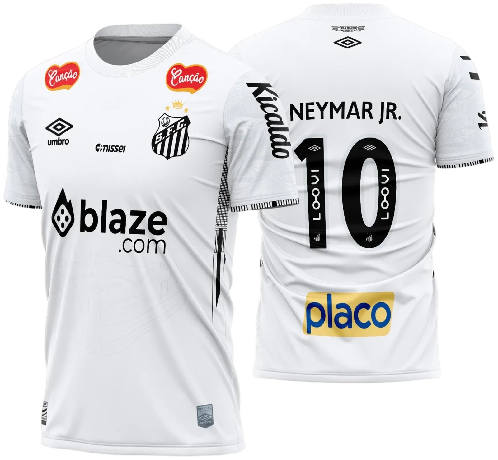 Arte Vetor Camisa Santos Titular 2024 - 2025