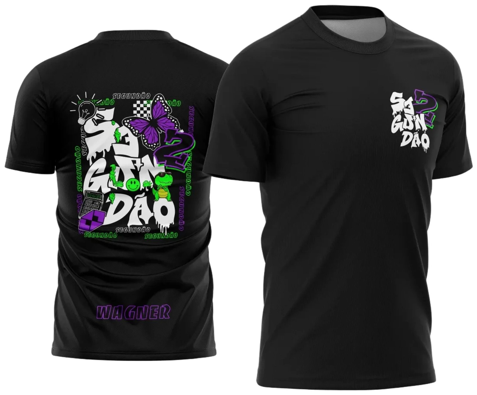 Arte Vetor Camisa Segundão ADM Borboleta