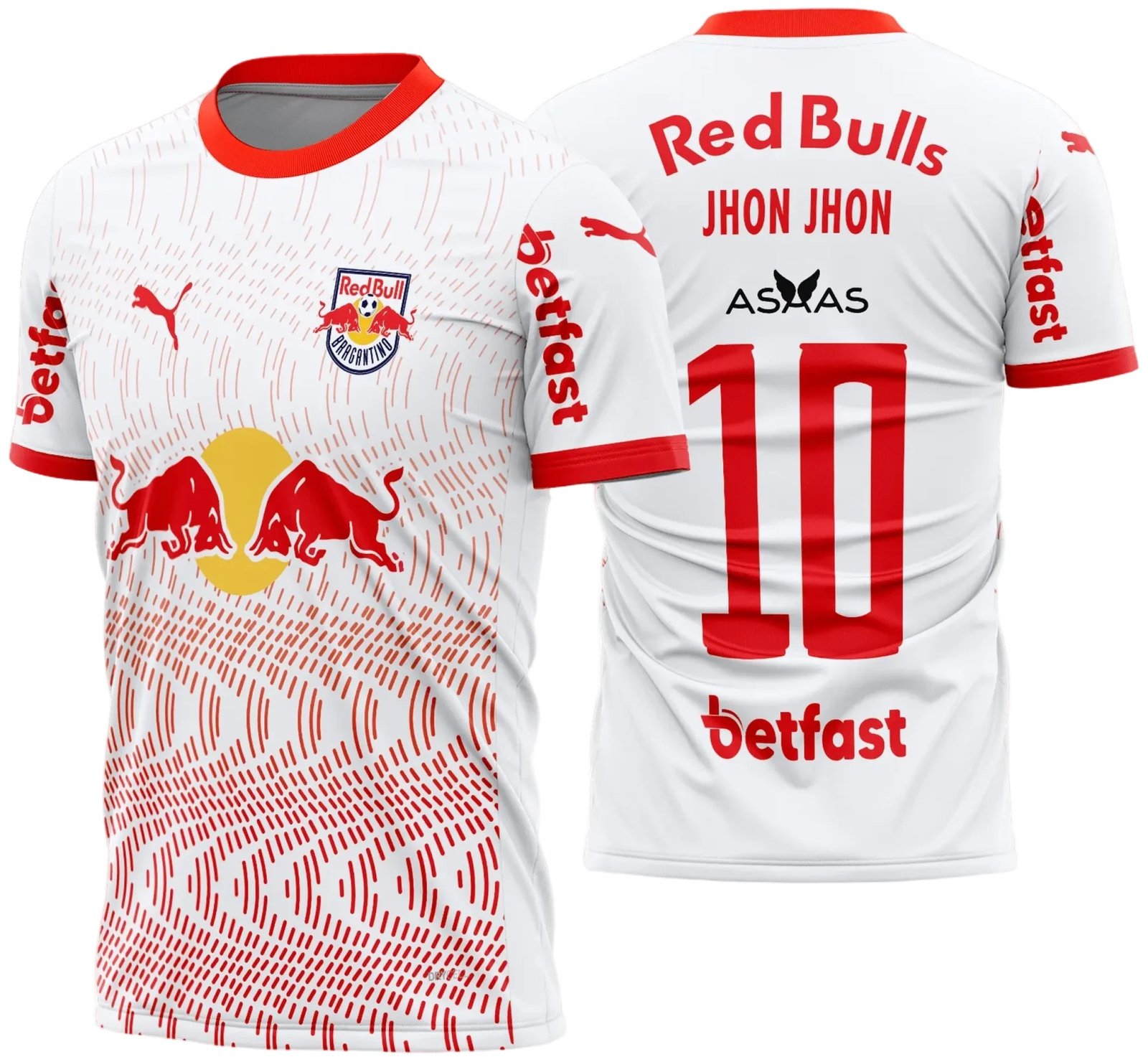 Arte Vetor Camisa RB Bragantino Titular 2025 - 2026