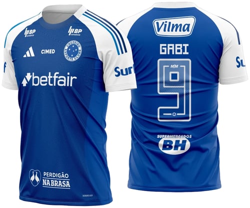 Arte Vetor Camisa do Cruzeiro Titular 2025 -2026
