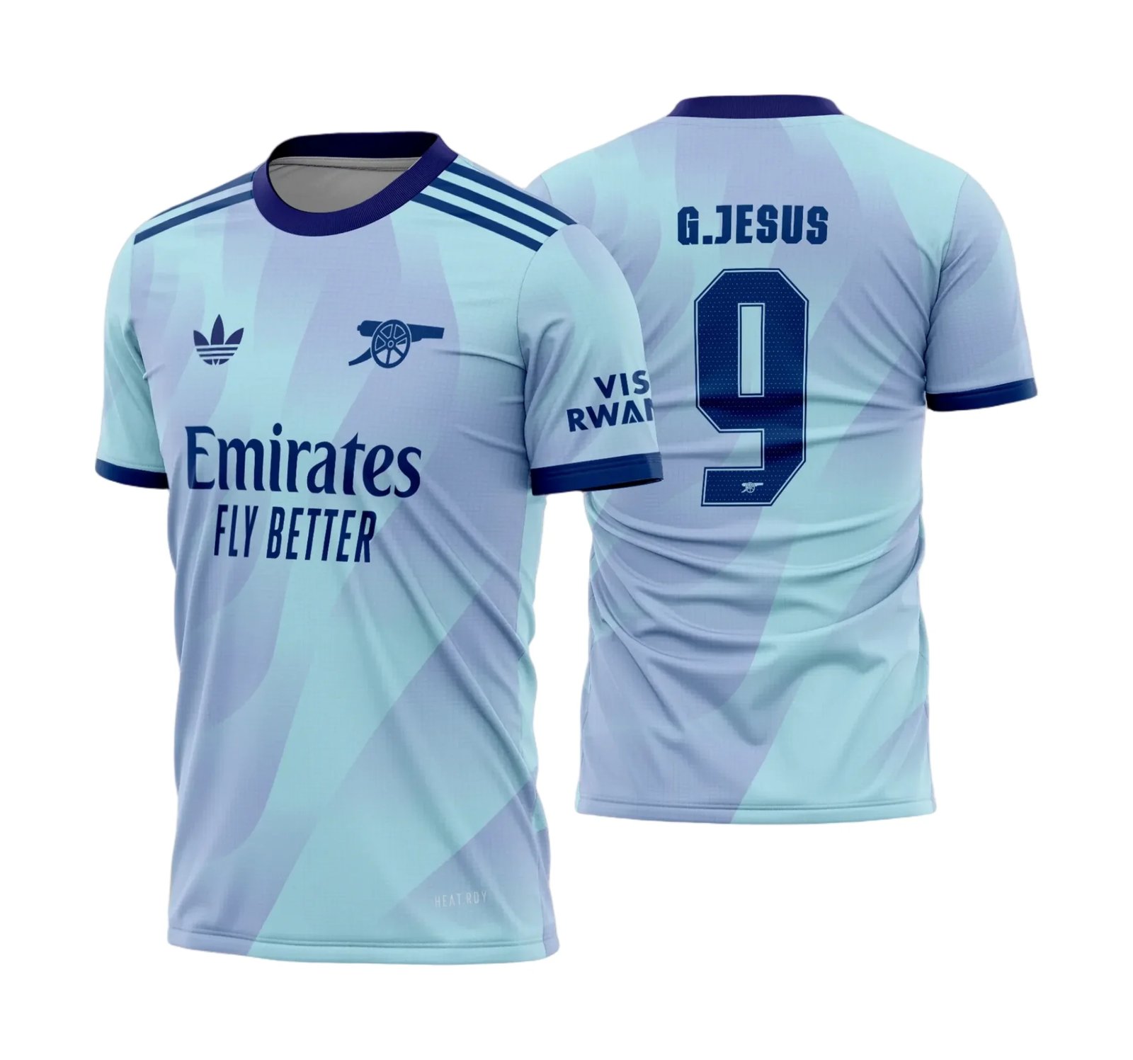 Arte Vetor Camisa Arsenal Terceira 2024 - 2025