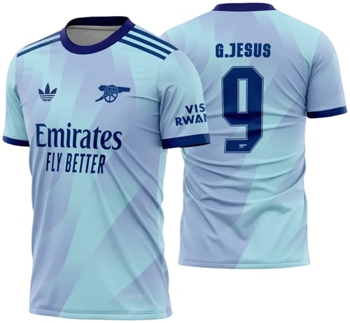 Arte Vetor Camisa Arsenal Terceira 2024 - 2025