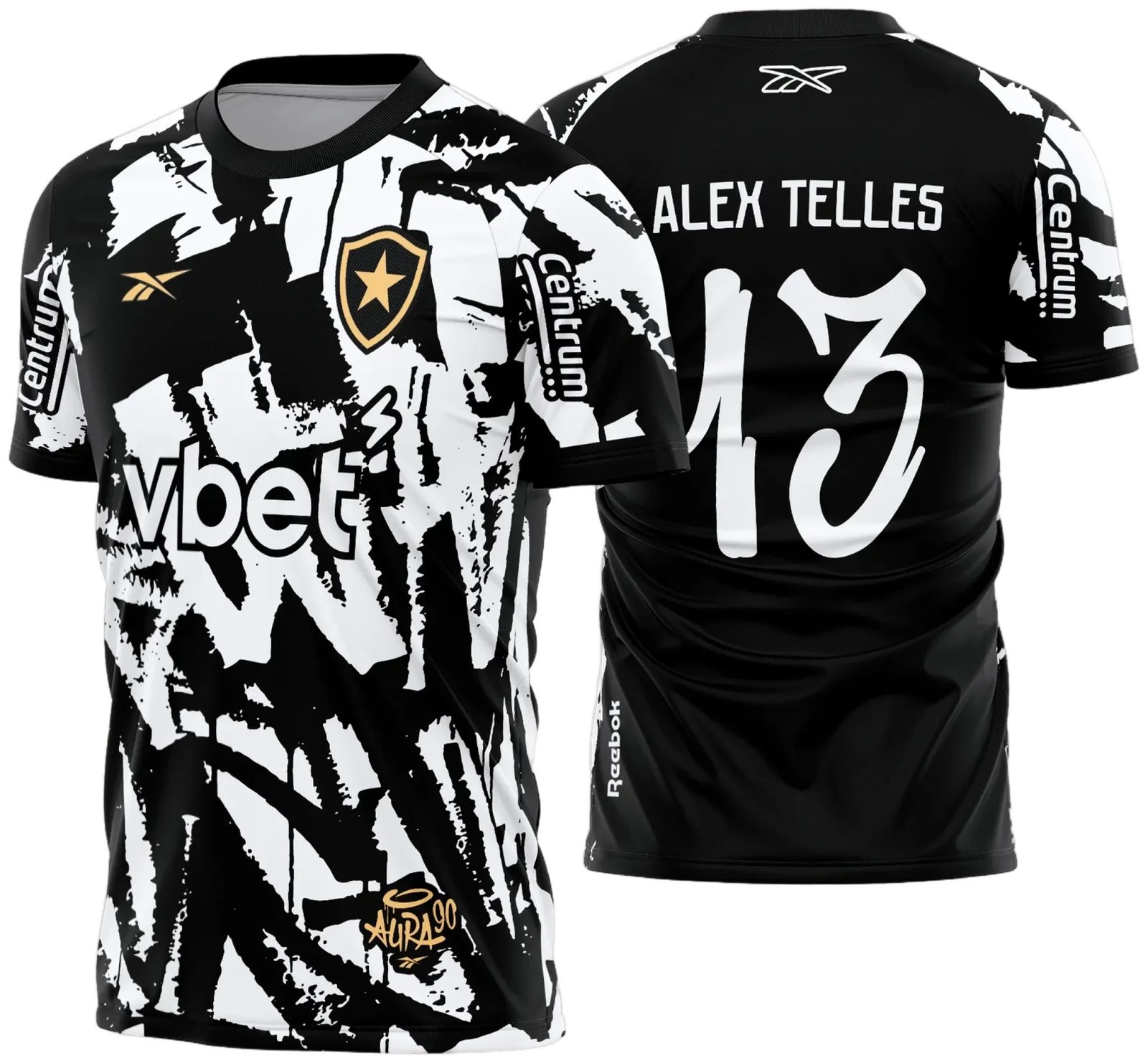 Arte Vetor Camisa Botafogo Quarta 2025 - 2026