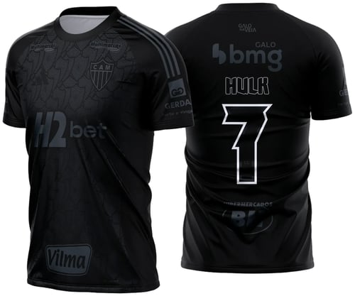Arte Vetor - Camisa Atlético MG All Black 2025 - 2026