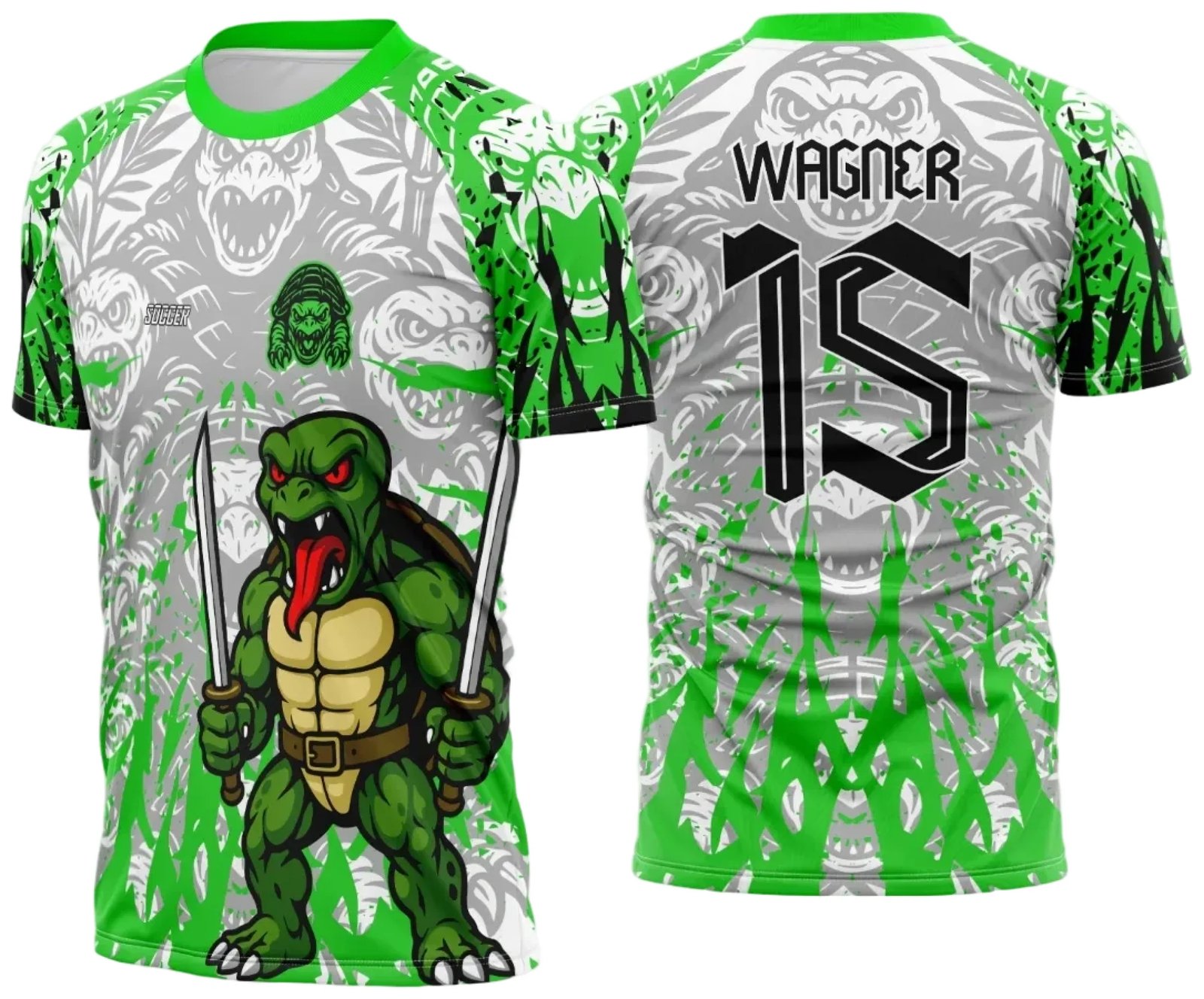 Arte Vetor Camisa de Interclasse Tartaruga Ninja 2025
