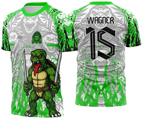 Arte Vetor Camisa de Interclasse Tartaruga Ninja 2025