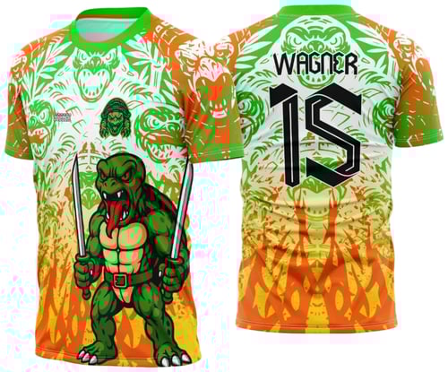 Arte Vetor Camisa de Interclasse Tartaruga Ninja 2025