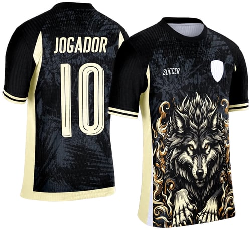 Camisa de Interclasse Lobo 2025 - Arte Vetor Template