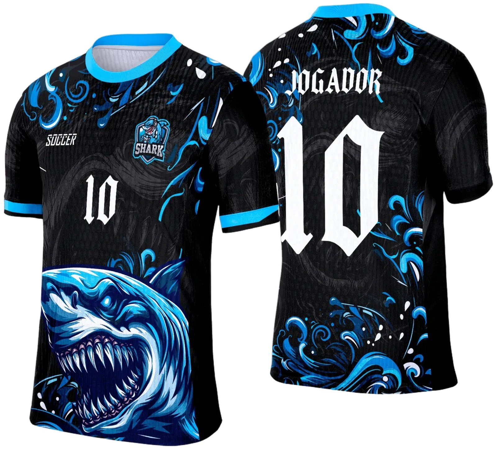 Camisa de Interclasse Tubarão 2025 - Arte Vetor Template