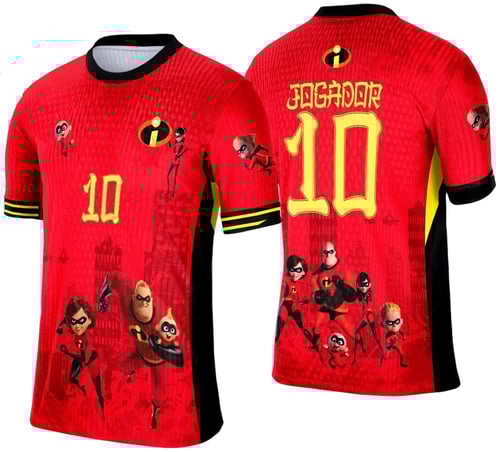 Camisa de Interclasse Os Incríveis 2025 - Arte Vetor Template