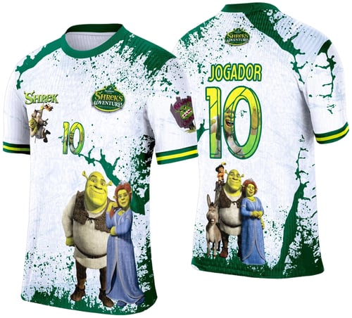 Camisa de Interclasse Shrek 2025 - Arte Vetor Template