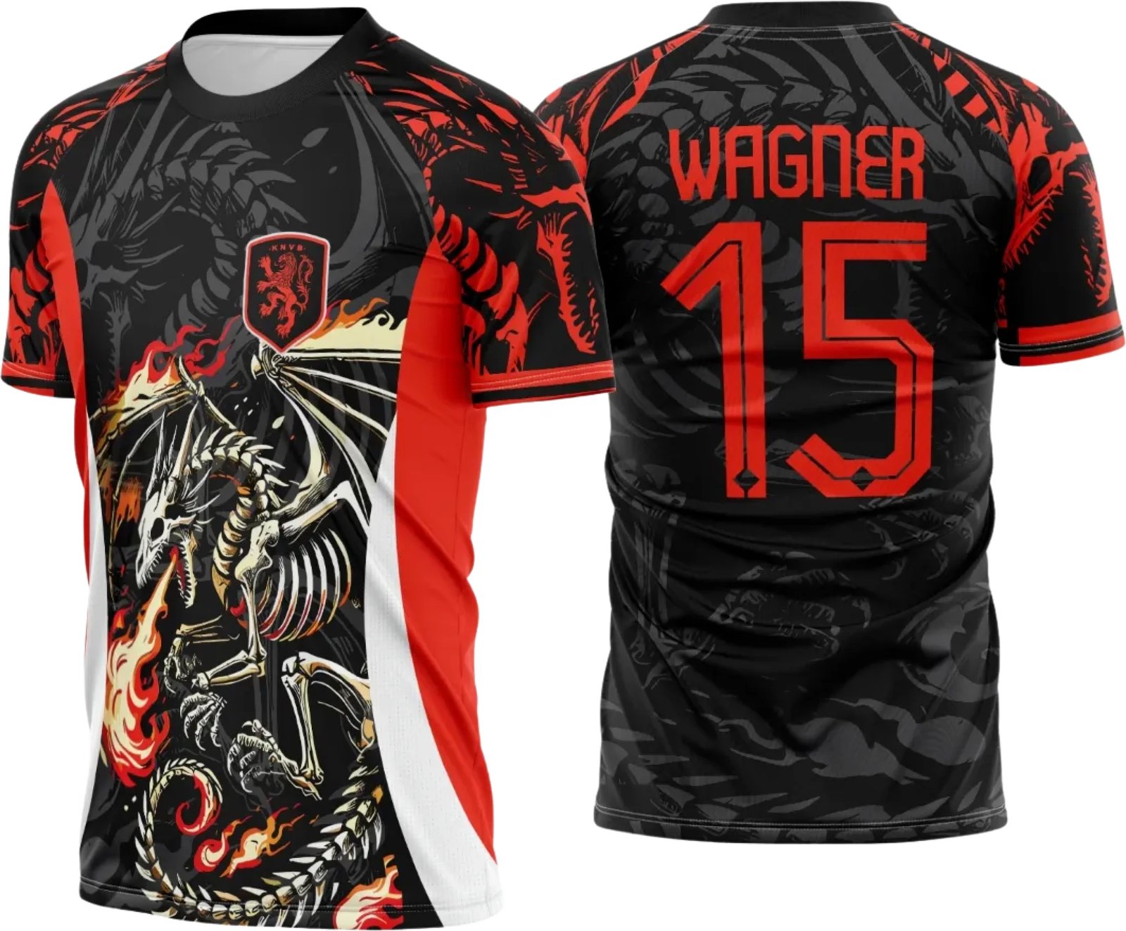 Arte Vetor Camisa Interclasse Dragão de Fogo 2025