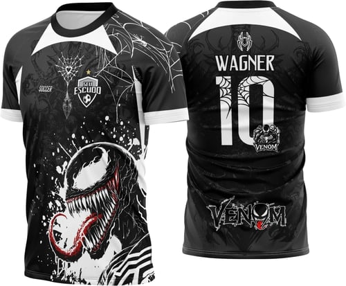 Arte Vetor Camisa Interclasse Bonita Venom Tinta 2025