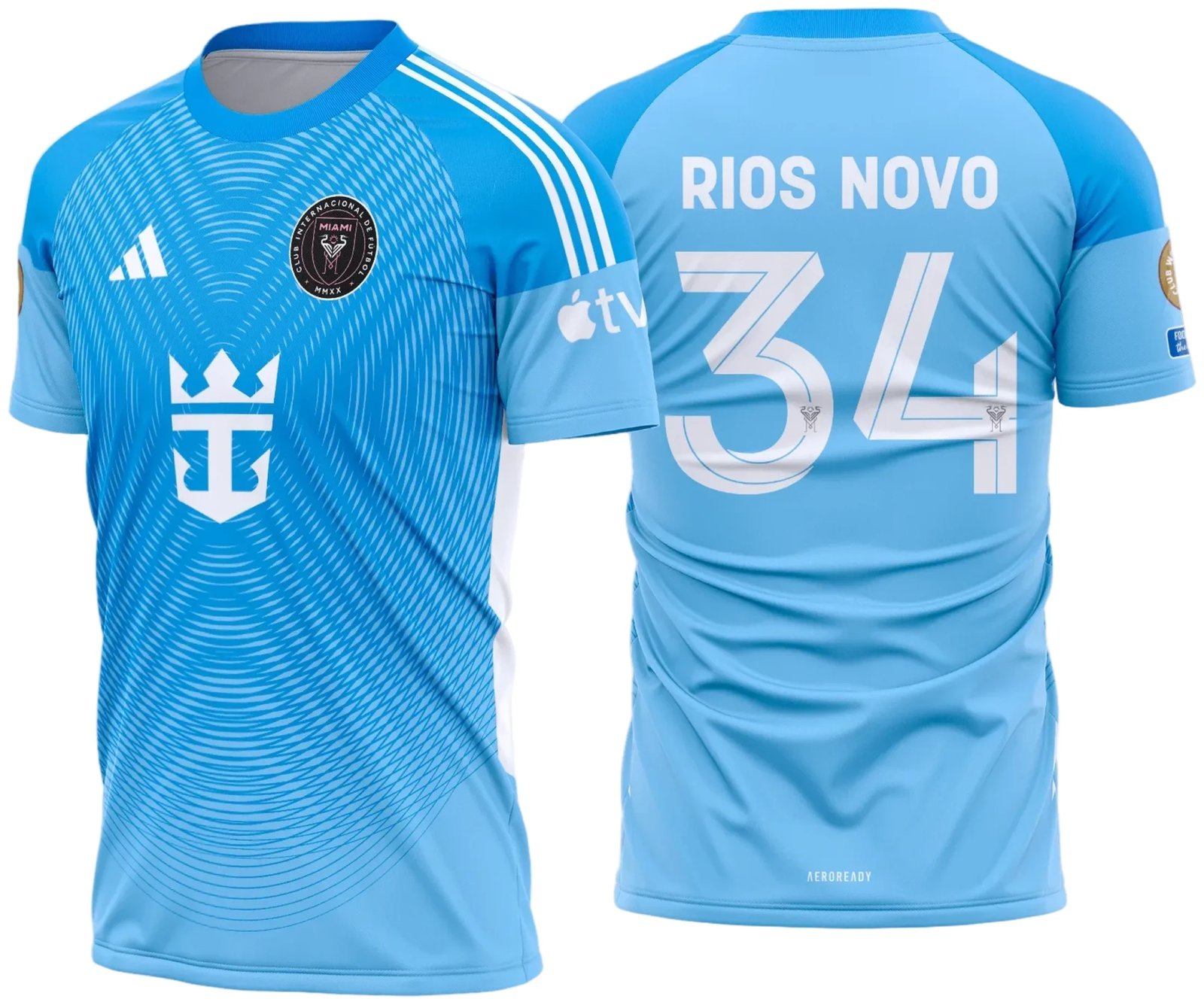 Arte Estampa Camisa Inter Miami Goleiro 2025 - 2026