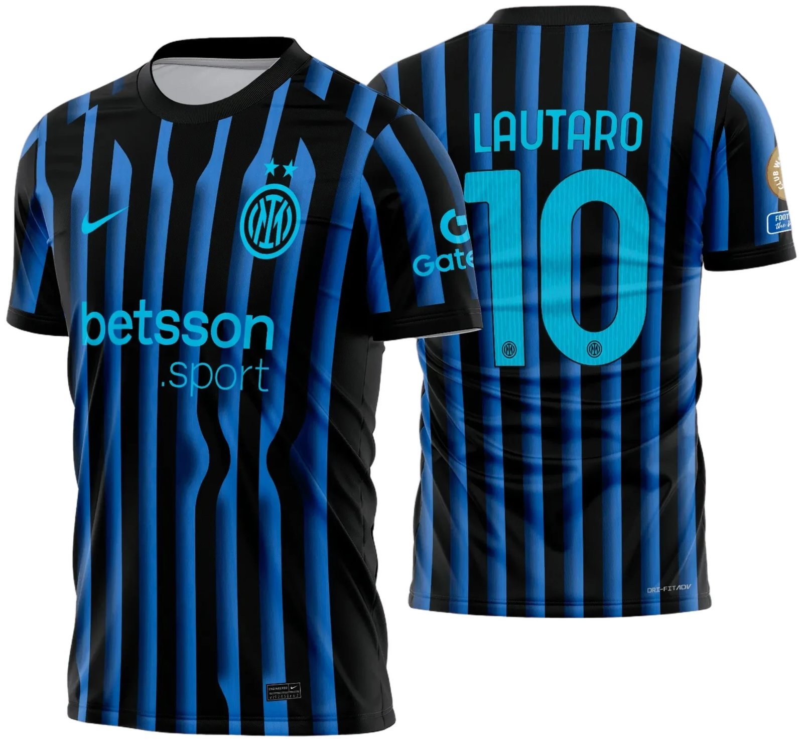 Arte Estampa Camisa Inter de Milão Titular 2025 - 2026