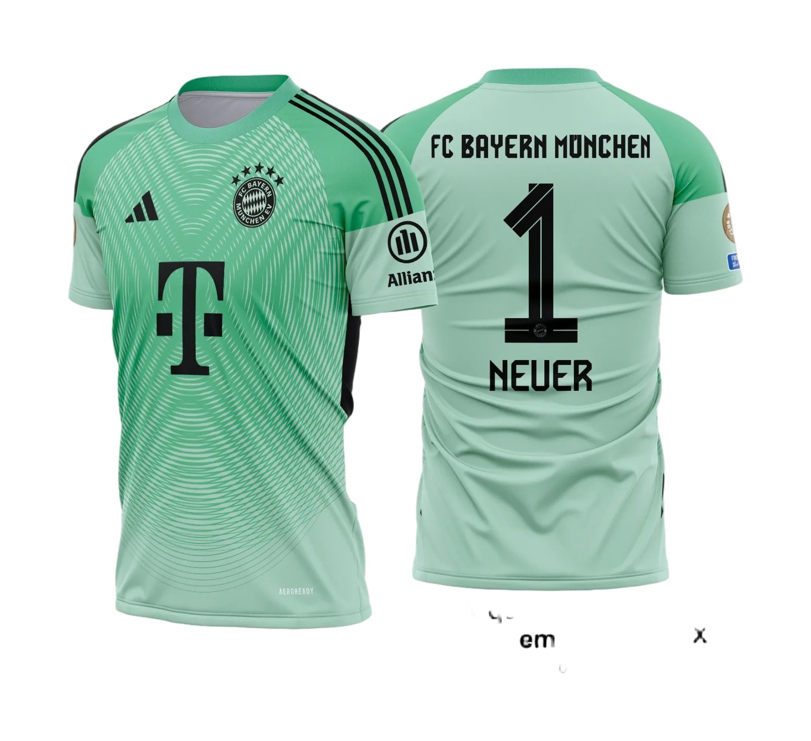 Arte Estampa Camisa Bayern de Munique Goleiro 2025 - 2026