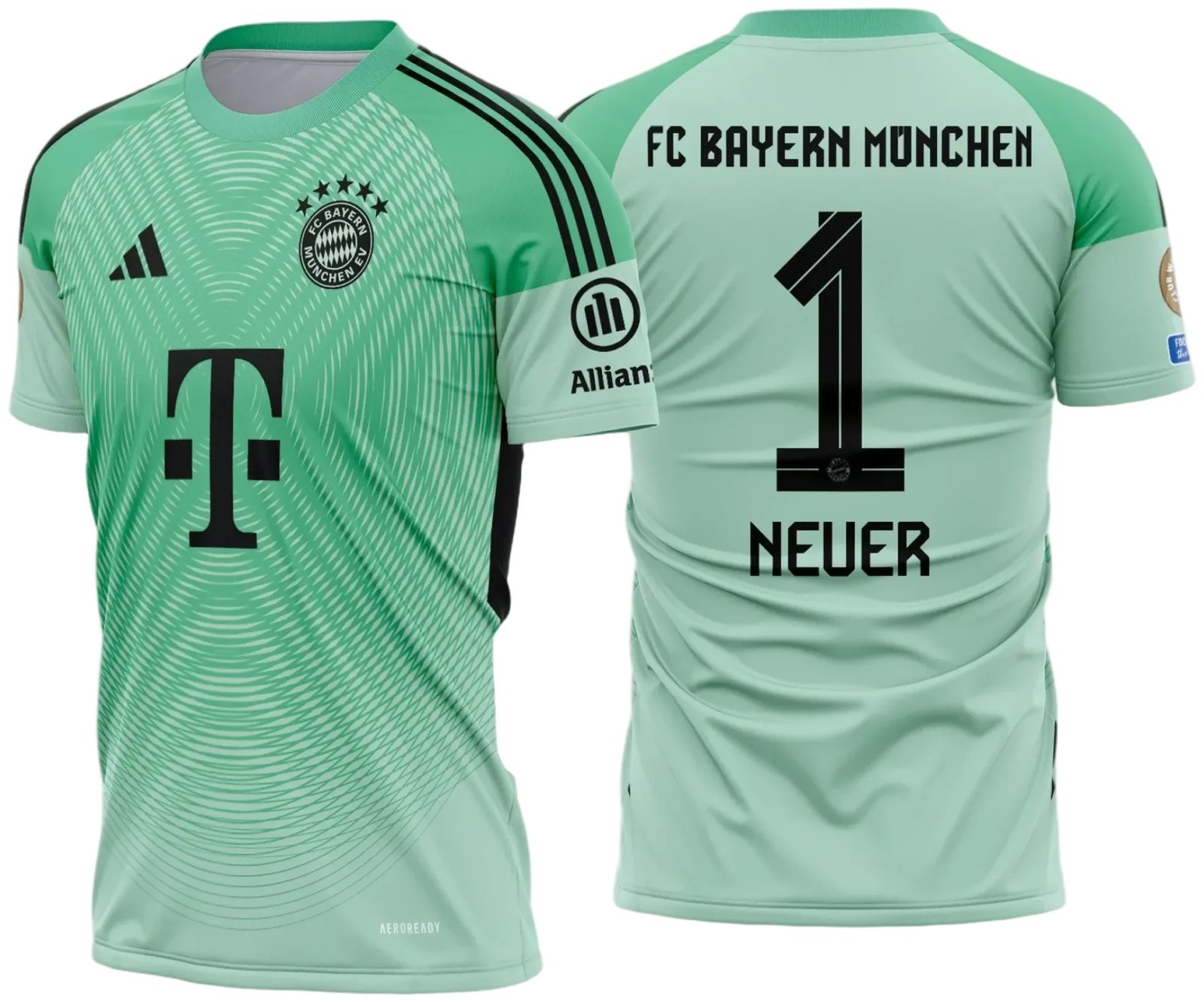 Arte Estampa Camisa Bayern de Munique Goleiro 2025 - 2026