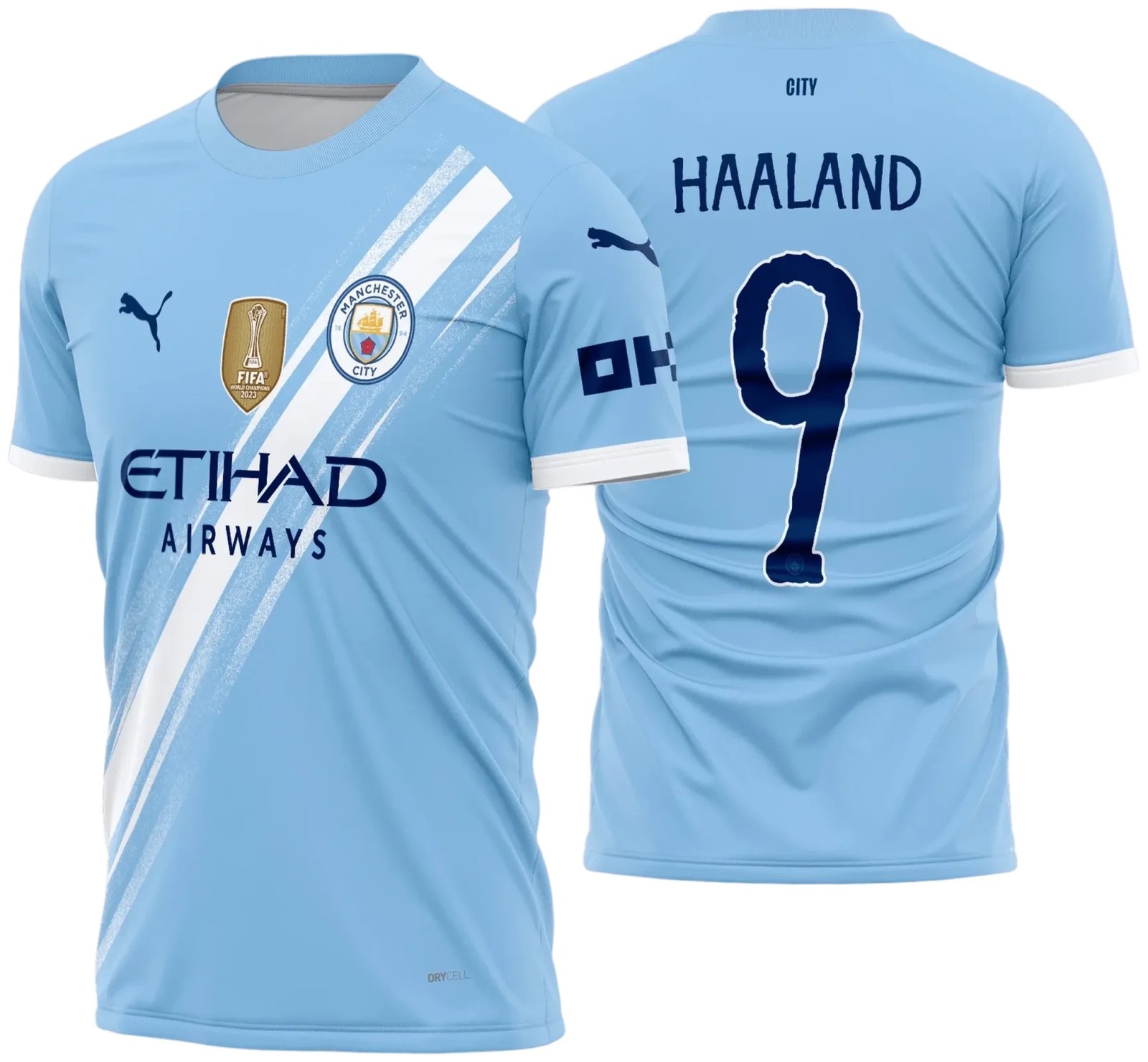 Arte Estampa Camisa Manchester City Titular 2025 - 2026